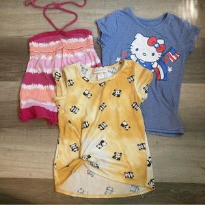 Sz 7 Girls THREE Tops Bundle
